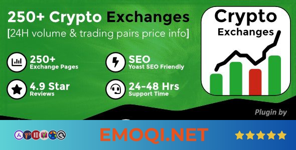 Download Cryptocurrency Exchanges List Pro v2.8.5 – WordPress Plugin